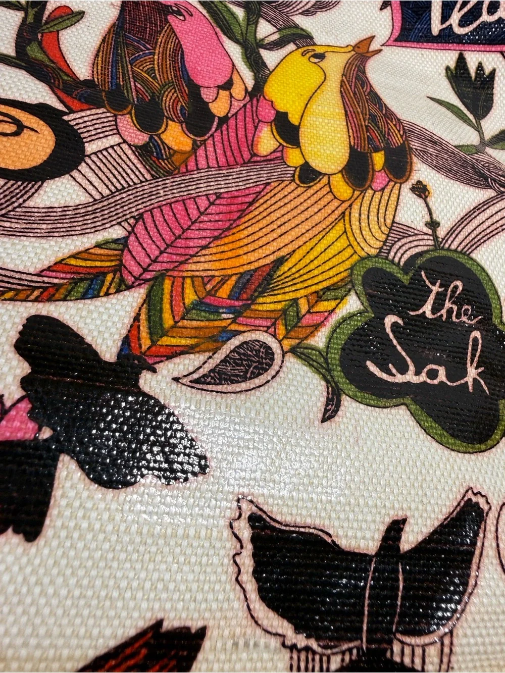 The Sak Sakroots Bird & Floral Coated Canvas Tablet Case